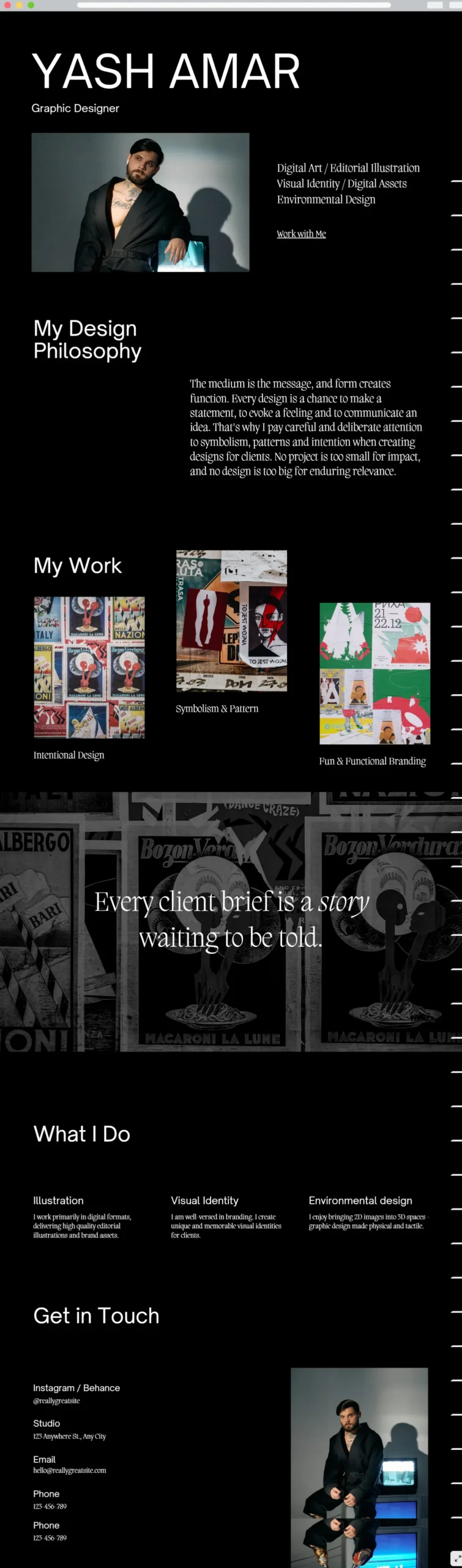 дизайн портфолио 1